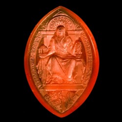Large carver carnelian seal of  Central School of Arts and Crafts